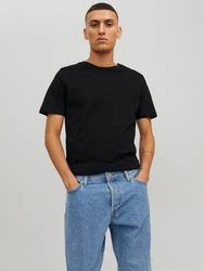 Jack & Jones T-Shirt JJEORGANIC BASIC TEE SS O-NECK (1-tlg) Schwarz