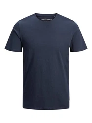 Jack & Jones T-Shirt JJEORGANIC BASIC TEE SS O-NECK (1-tlg) Dunkelblau/Blau