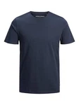 Jack & Jones T-Shirt JJEORGANIC BASIC TEE SS O-NECK (1-tlg) Dunkelblau/Blau