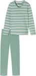 Schiesser Schlafanzug Casual Essentials (2 tlg) Grün/Hellgrün