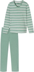 Schiesser Schlafanzug Casual Essentials (2 tlg) Grün/Hellgrün