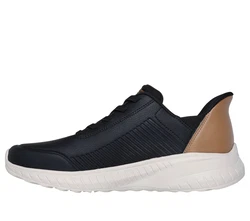 Skechers BOBS SQUAD CHAOS HEEL PREFERRED Slip-On Sneaker Blau/Beige/Dunkelblau/Schwarz