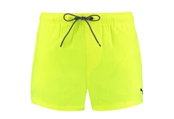 PUMA BODYWEAR Badehose Beachwear Short Shorts Grün/Gelb