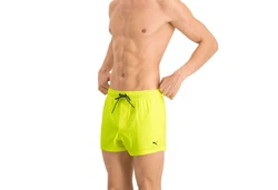 PUMA BODYWEAR Badehose Beachwear Short Shorts Grün/Gelb