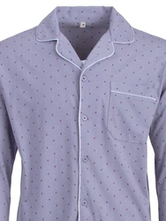 Henry Terre Schlafanzug Pyjama Set Langarm 