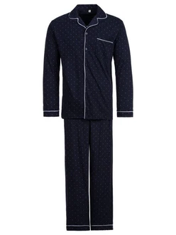 Henry Terre Schlafanzug Pyjama Set Langarm