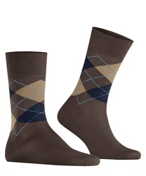 Burlington Businesssocken Dunkelbraun/Khaki/Grau/Beige/Braun