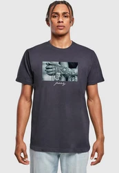 Mister Tee T-Shirt Pray 2.0 Tee Grau/Dunkelblau/Lila/Dunkelgrau
