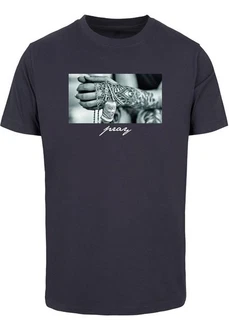 Mister Tee T-Shirt Pray 2.0 Tee Grau/Dunkelblau/Lila/Dunkelgrau