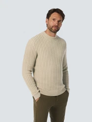 NO EXCESS Strickpullover Khaki/Beige