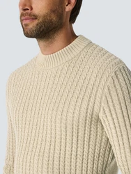 NO EXCESS Strickpullover Khaki/Beige