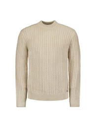 Strickpullover mit Zopfmuster