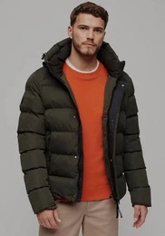 Steppjacke HOODED MICROFIBRE SPORT PUFFER
