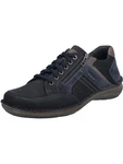 Josef Seibel Sneaker New Anvers 87 Herren Schnürschuh Dunkelblau/Blau/Hellblau/Grau/Khaki