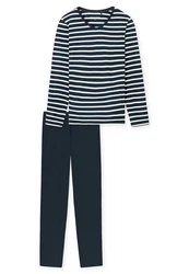 Schiesser Schlafanzug Casual Essentials (2 tlg) Dunkelblau