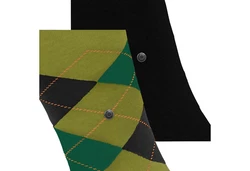 Burlington Kurzsocken Herren Socken Everyday 2-Pack Grün/Dunkelgrün/Gelb