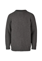 Cleptomanicx Strickpullover Big Ben Hellgrau/Grau/Dunkelgrau