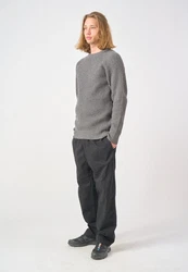 Cleptomanicx Strickpullover Big Ben Hellgrau/Grau/Dunkelgrau