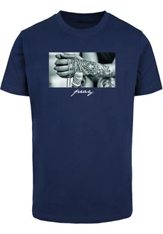 Mister Tee T-Shirt Pray 2.0 Tee Dunkelblau
