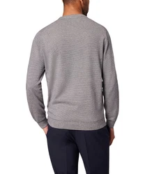 Pierre Cardin Rundhalspullover Strick RH Hellgrau/Dunkelgrau/Grau