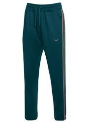Trigema Jerseyhose Jogginghose mit Seitenstreifen blau
