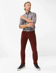 EUREX by BRAX Hose Style JIM Braun/Dunkelrot/Bordeaux