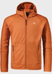Schöffel Fleecejacke Hiking Fleece Hoody Style Cascata MNS Orange/Rot/Braun