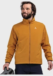 Schöffel Outdoorjacke Bike Ins Jacket Style Salza MNS Braun/Orange/Gelb