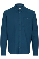 Blend Langarmhemd BHShirt Dunkelblau/Hellblau/Blau