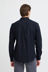 Blend Langarmhemd BHShirt schwarz