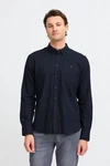 Blend Langarmhemd BHShirt schwarz