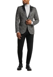 CG Club of Gents Sakko CG Pat-J SV Grau/Creme/Schwarz/Braun