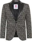 CG Club of Gents Sakko CG Pat-J SV Grau/Creme/Schwarz/Braun