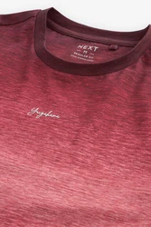 Next T-Shirt Tauchfrboptik Dunkelrot/Rosa/Rot/Bordeaux/Lila