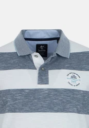 Hajo Poloshirt 2er Pack Riviera (Spar-Set, 2-tlg) Grau/Hellblau/Blau/Dunkelblau