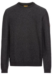 camel active Pullover Dunkelgrau/Grau/Rot/Schwarz