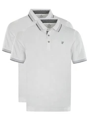 Poloshirt 2er Pack Pique (Spar-Set, 2-tlg) Poloshirt - Baumwolle - Atmungsaktiv - Strickbndchen am Armabschluss