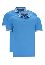Poloshirt 2er Pack Pique (Spar-Set, 2-tlg) Poloshirt - Baumwolle - Atmungsaktiv - Strickbndchen am Armabschluss