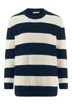 Hessnatur Strickpullover Blau/Dunkelblau/Hellblau