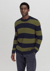 Hessnatur Strickpullover Dunkelgrün