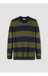 Hessnatur Strickpullover Dunkelgrün