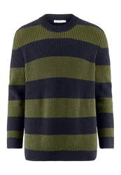 Hessnatur Strickpullover Dunkelgrün
