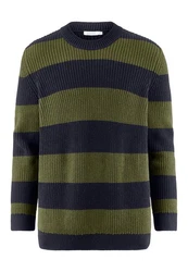 Hessnatur Strickpullover Dunkelgrün