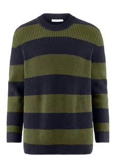Hessnatur Strickpullover Dunkelgrün