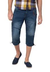 TIMEZONE Jeansshorts Shorts 3/4 Denim Pants loose Fit Mid Waist (7312) Blau (7312)