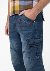 TIMEZONE Jeansshorts Shorts 3/4 Denim Pants loose Fit Mid Waist (7312) Blau (7312)