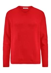 Hessnatur Strickpullover Bio-Baumwolle Bio-Merinowolle Rot