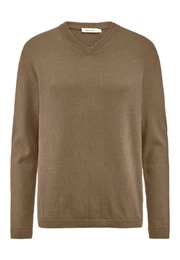 Strickpullover aus reiner Bio-Baumwolle mit Bio-Merinowolle (1-tlg)