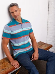 Sieh an! T-Shirt Poloshirt Mischfarben/Grün