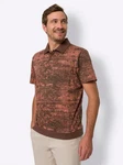 Sieh an! T-Shirt Poloshirt Braun/Rot/Orange